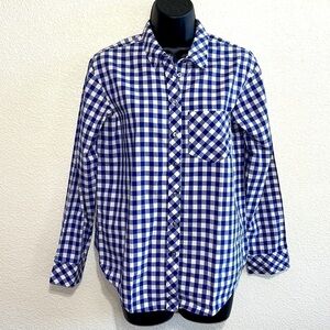 Eliot Blue & White Checker Woman Shirt
